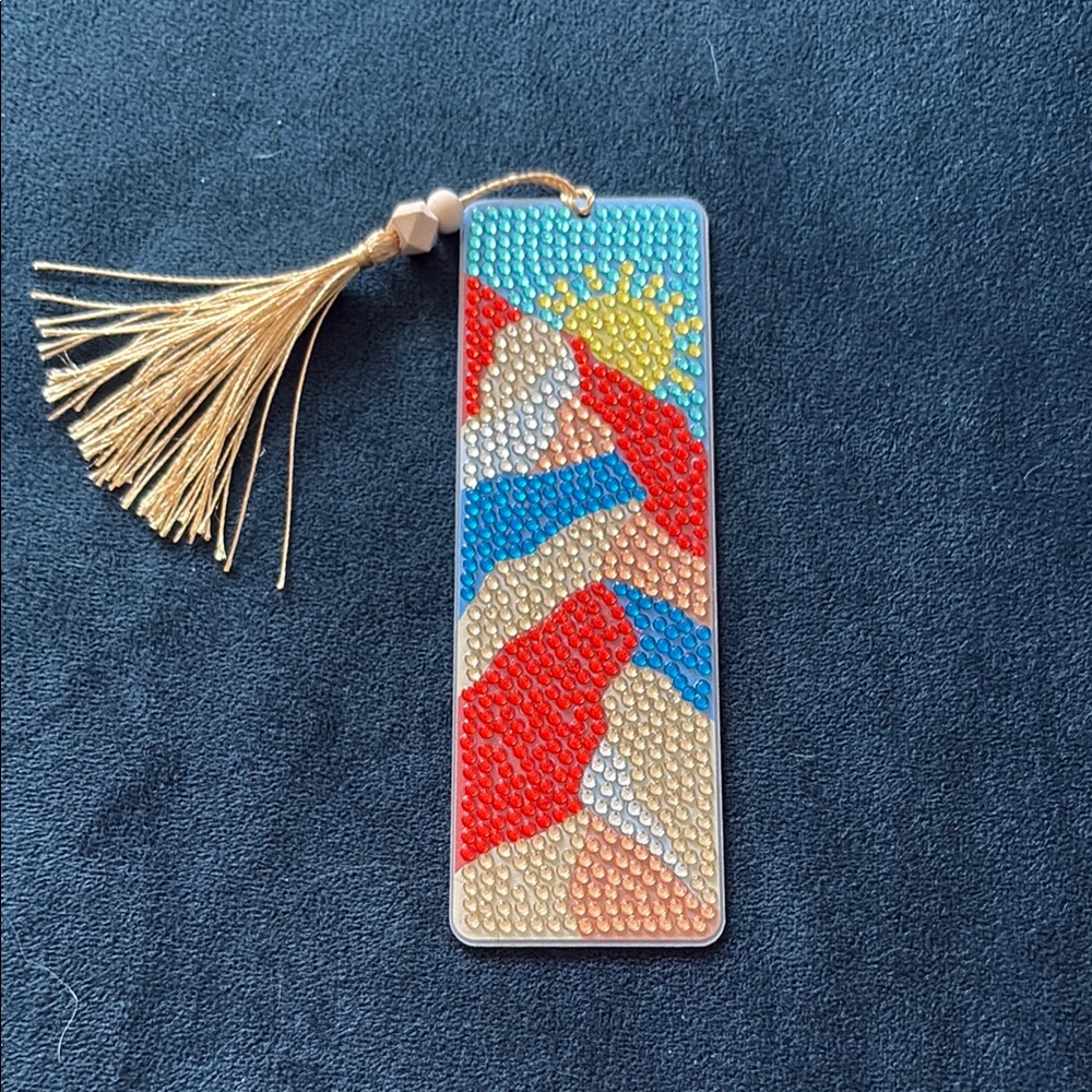 Colorful Beaded Bookmark with Tassel